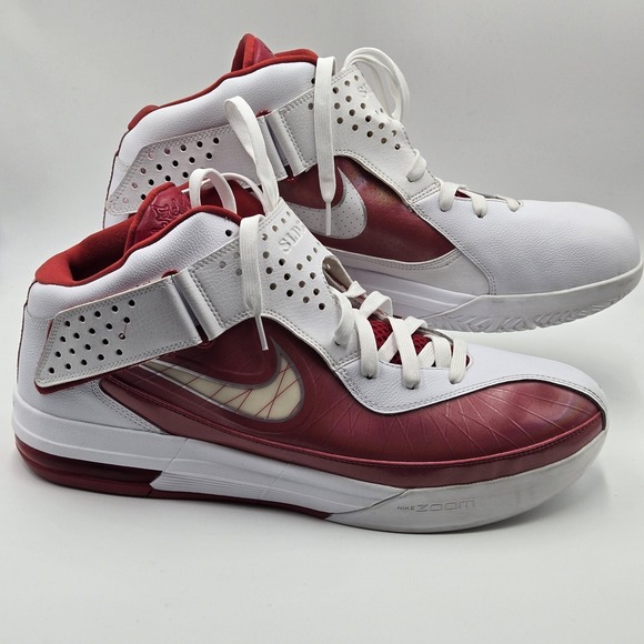 Nike LeBron Shoes Mens Size 18 White Red Mid Top Basketball 454141-105 Sneakers main image 11
